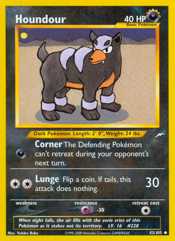 Neo Destiny Houndour #43/105 unlimited