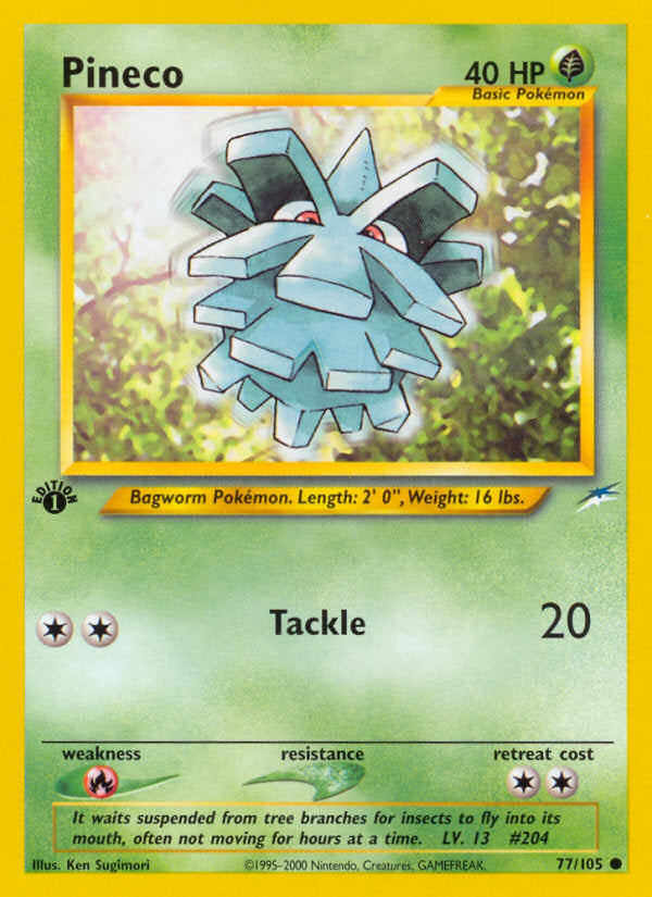 Neo Destiny Pineco #77/105 first edition