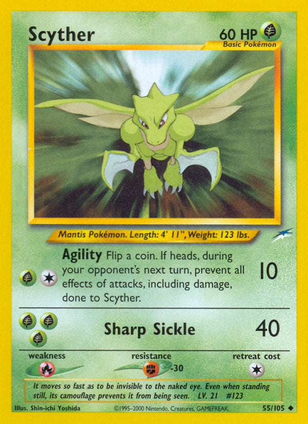 Neo Destiny Scyther #55/105 unlimited