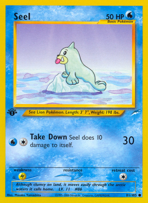 Neo Destiny Seel #81/105 first edition