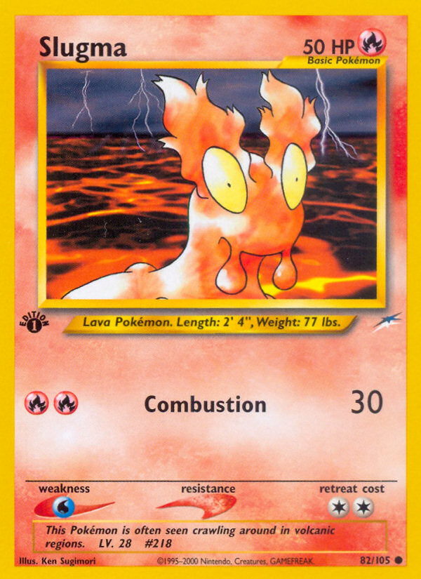 Neo Destiny Slugma #82/105 first edition