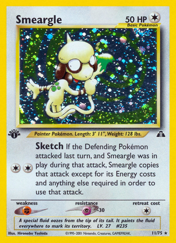Neo Discovery Holo Smeargle #11/75 first edition