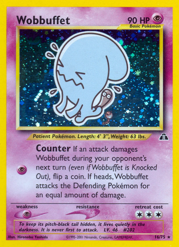 Neo Discovery Holo Wobbuffet #16/75 unlimited