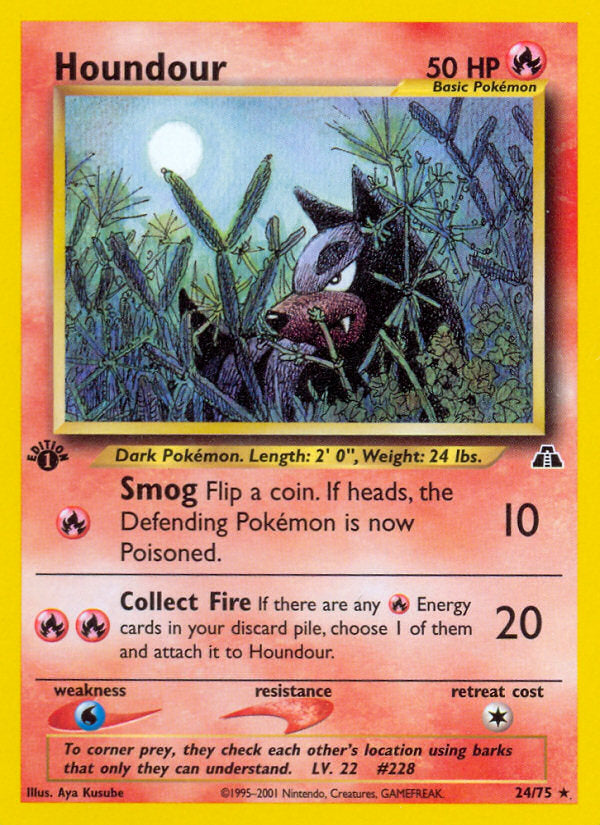 Neo Discovery Houndour #24/75 first edition