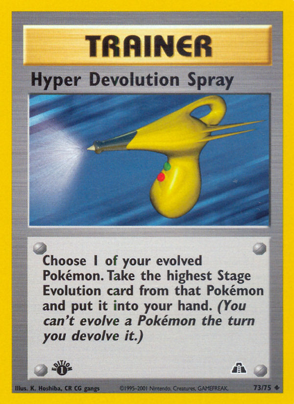 Neo Discovery Hyper Devolution Spray #73/75 first edition