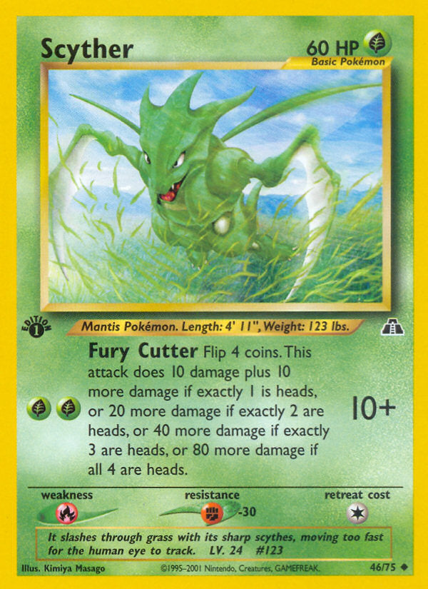 Neo Discovery Scyther #46/75 first edition