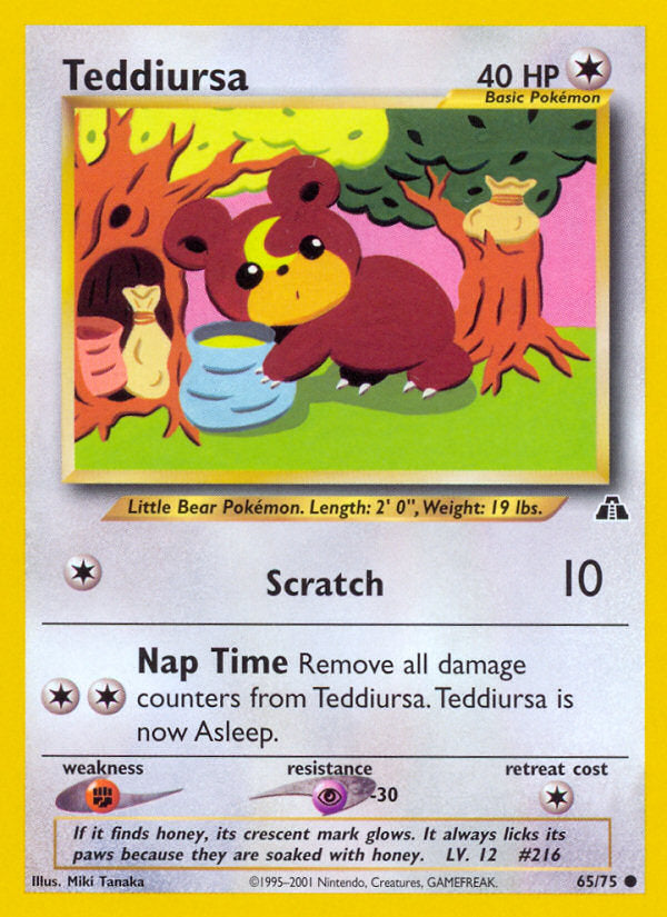 Neo Discovery Teddiursa #65/75 unlimited