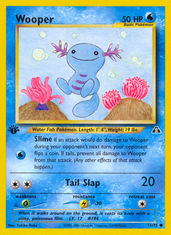Neo Discovery Wooper #71/75 first edition