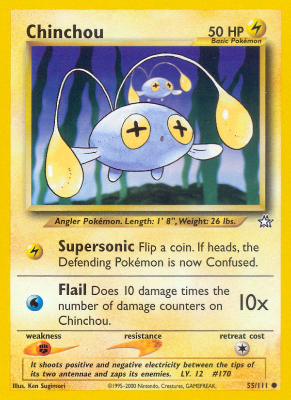 Neo Genesis Chinchou #55/111 unlimited