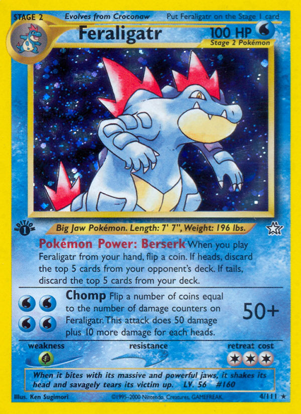 Neo Genesis Holo Feraligatr #4/111 first edition