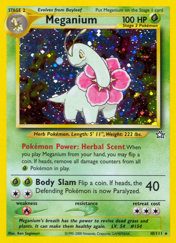 Neo Genesis Holo Meganium #10/111 unlimited