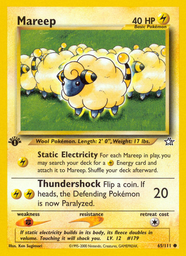 Neo Genesis Mareep #65/111 first edition