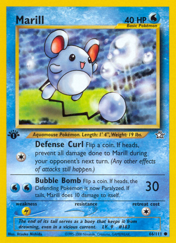Neo Genesis Marill #66/111 first edition