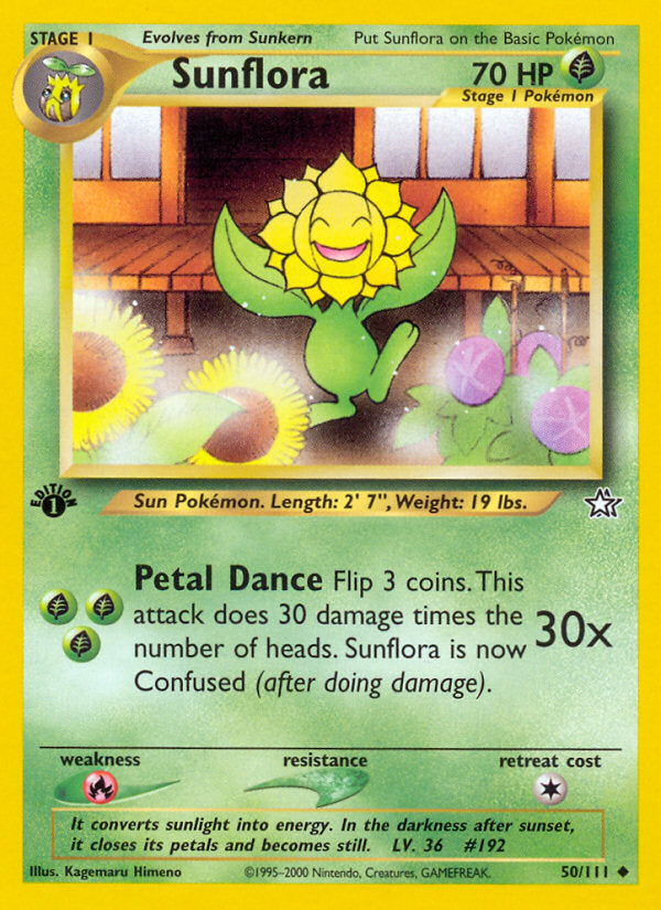 Neo Genesis Sunflora #50/111 first edition