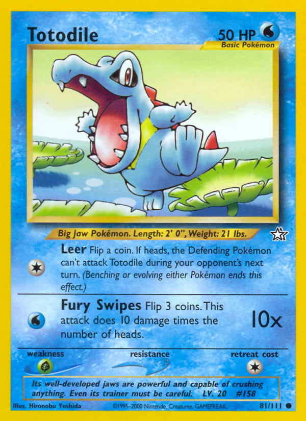 Neo Genesis Totodile #81/111 unlimited