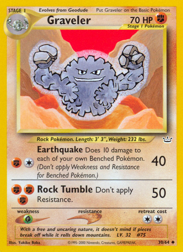 Neo Revelation Graveler #30/64 unlimited