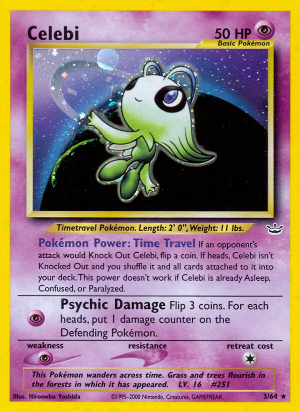 Neo Revelation Holo Celebi #3/64 unlimited