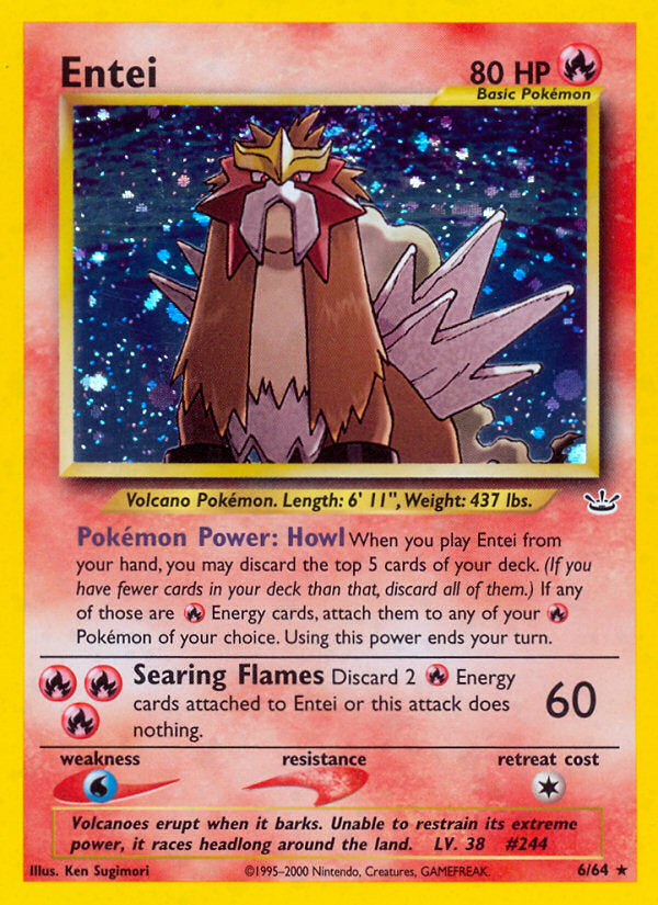 Neo Revelation Holo Entei #6/64 unlimited