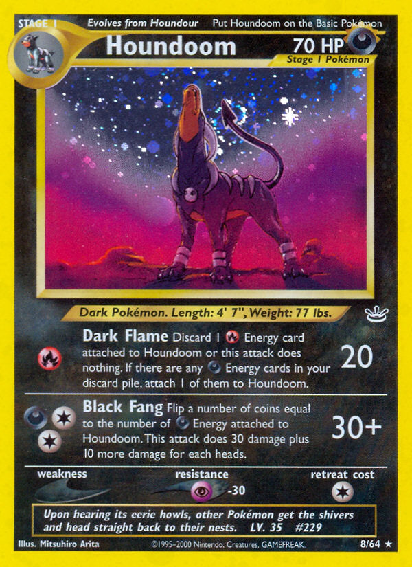 Neo Revelation Holo Houndoom #8/64 unlimited
