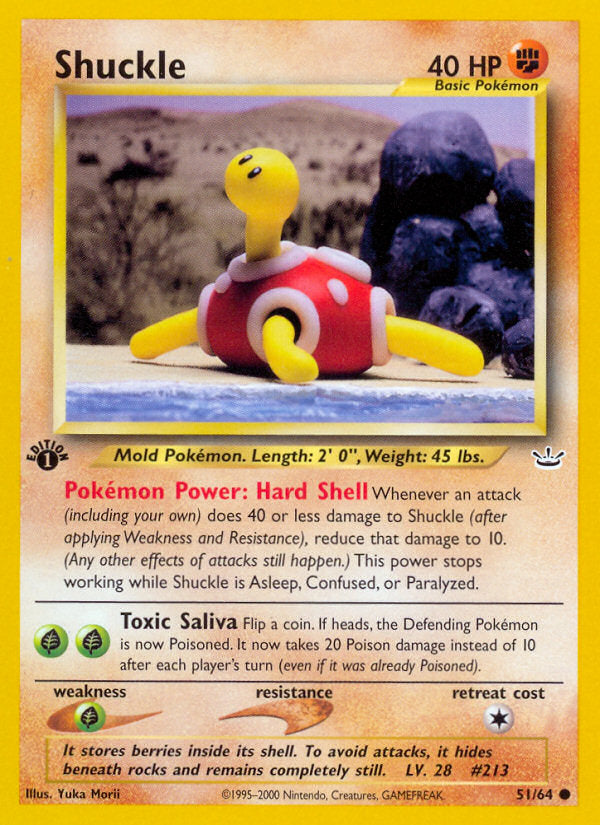 Neo Revelation Shuckle #51/64 first edition
