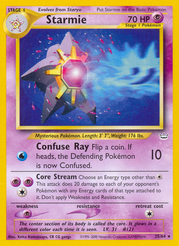Neo Revelation Starmie #25/64 unlimited