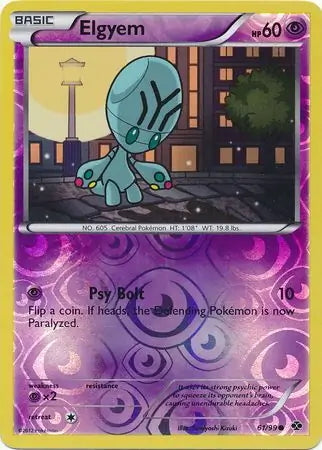 Next Destinies Elgyem #61/99 reverse holo