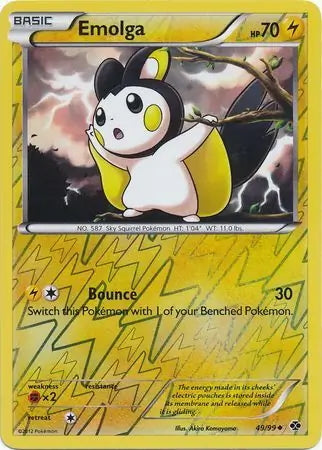 Next Destinies Emolga #49/99 reverse holo