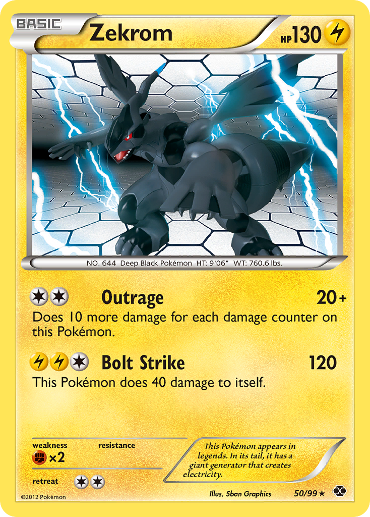 Next Destinies Holo Zekrom #50/99