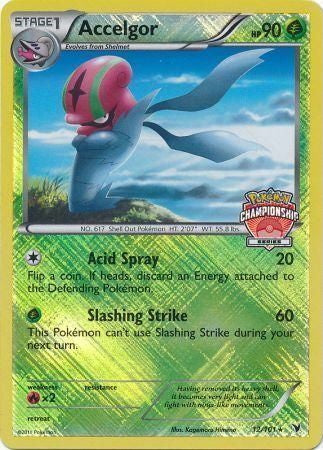 Noble Victories Holo Accelgor #12 Staff States Promo