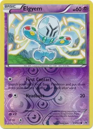 Noble Victories Elgyem #55/101 reverse holo