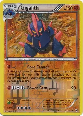 Noble Victories Gigalith #61/101 reverse holo