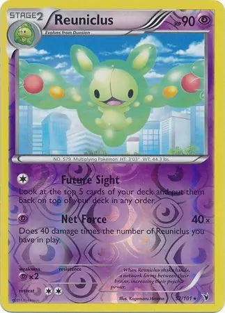 Noble Victories Reuniclus #52/101 reverse holo