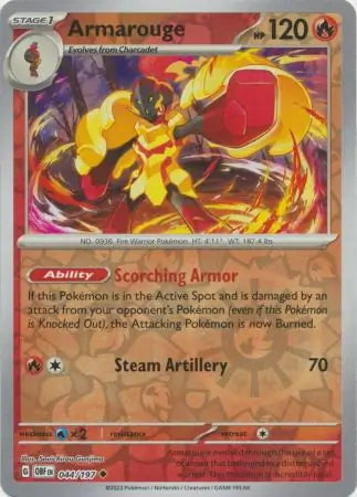 Obsidian Flames Armarouge #44/197 reverse holo