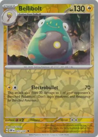 Obsidian Flames Bellibolt #77/197 reverse holo