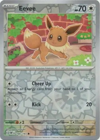Obsidian Flames Eevee #166/197 reverse holo – Kaartenverzamelen.nl