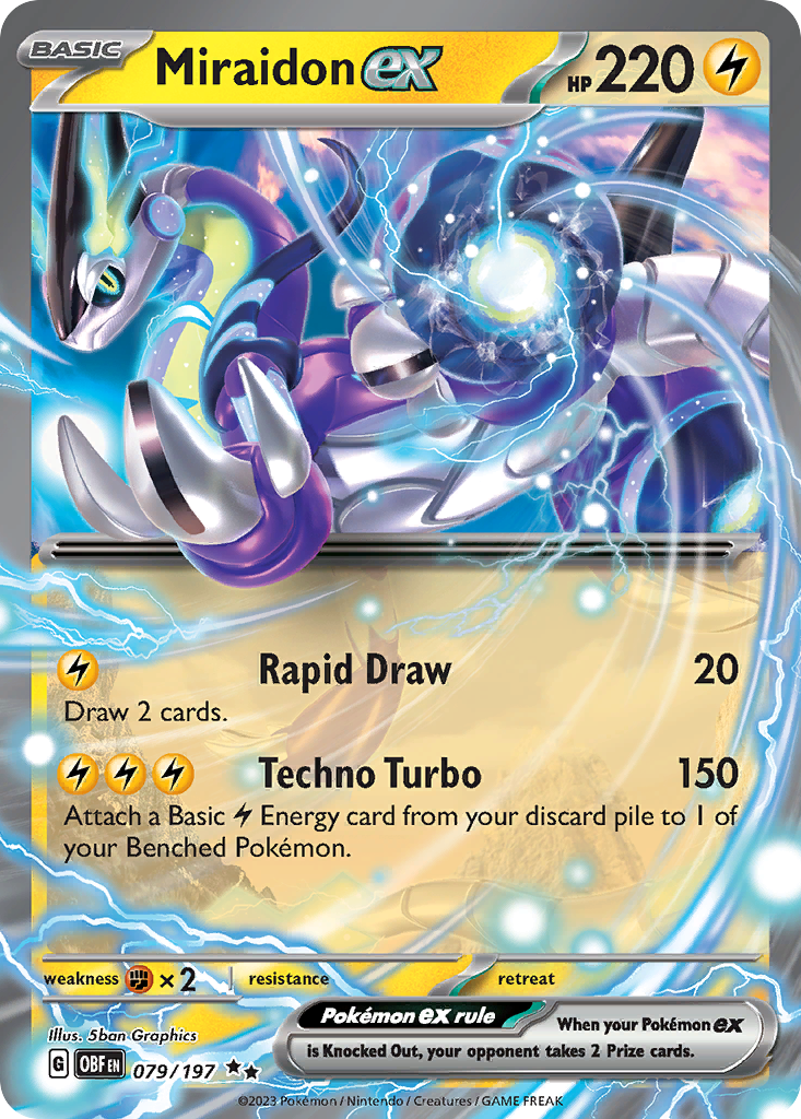 Obsidian Flames Miraidon EX #79/197
