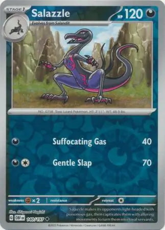 Obsidian Flames Salazzle #140/197 reverse holo