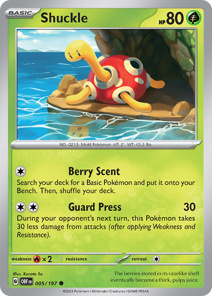 Obsidian Flames Shuckle #5/197