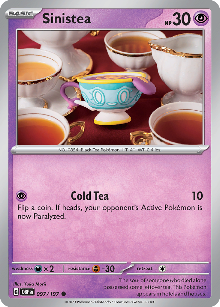 Obsidian Flames Sinistea #97/197