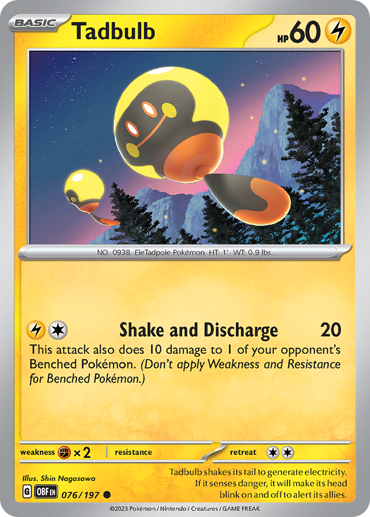 Obsidian Flames Tadbulb #76/197