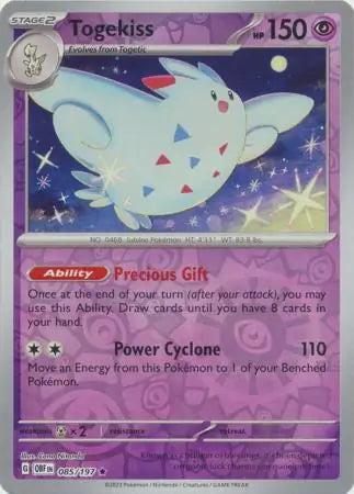 Obsidian Flames Togekiss #85/197 reverse holo