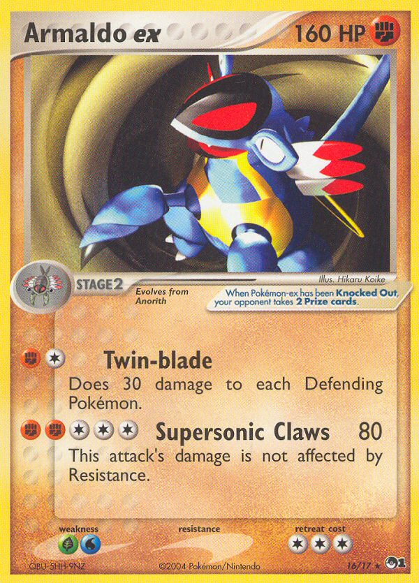 POP Series 1 Non - Holo Armaldo ex #16