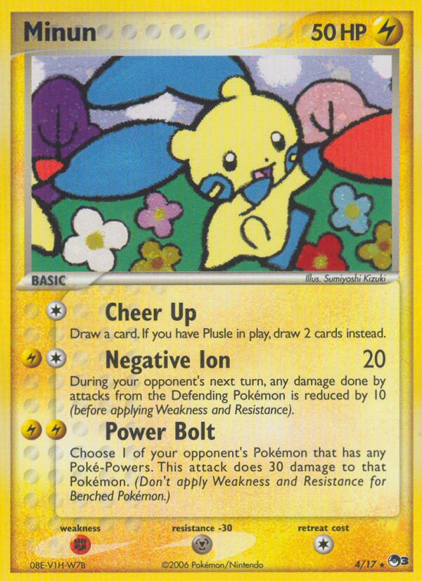 POP Series 3 Holo Minun #4
