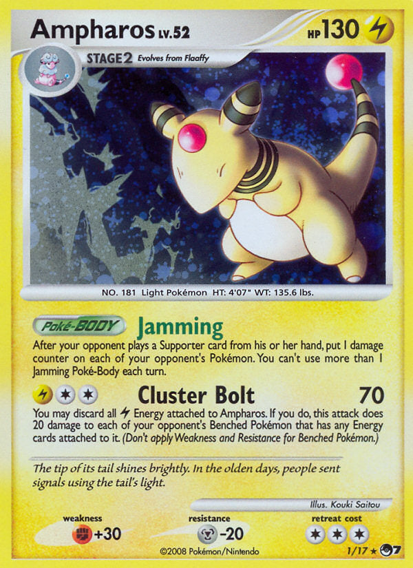 POP Series 7 Holo Ampharos #1
