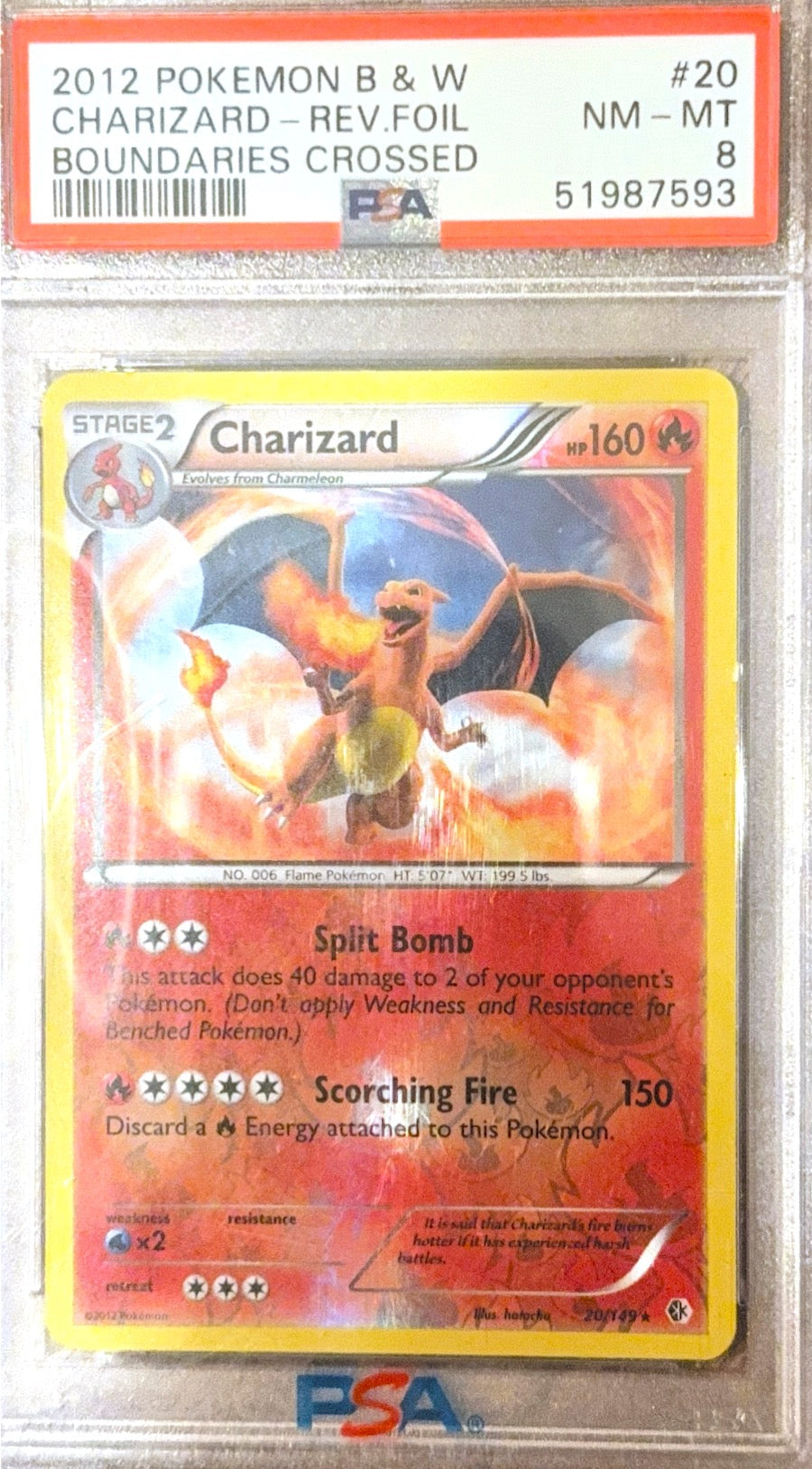 PSA 8 Charizard #20/149 – Boundaries Crossed