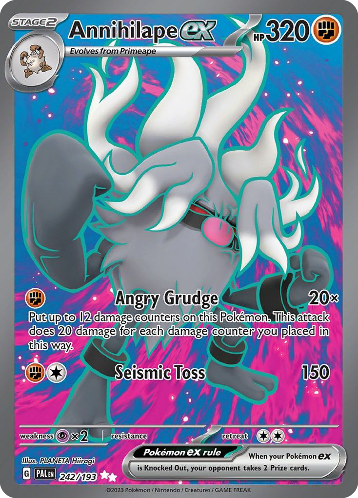 Paldea Evolved Annihilape EX #242/193