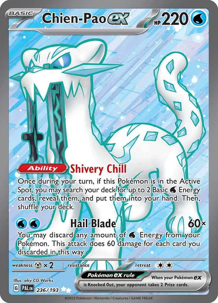 pokemon cards nl Barbaracle #065 Promo Pokmon Card Paldea Evolved Chien-Pao EX #236/193