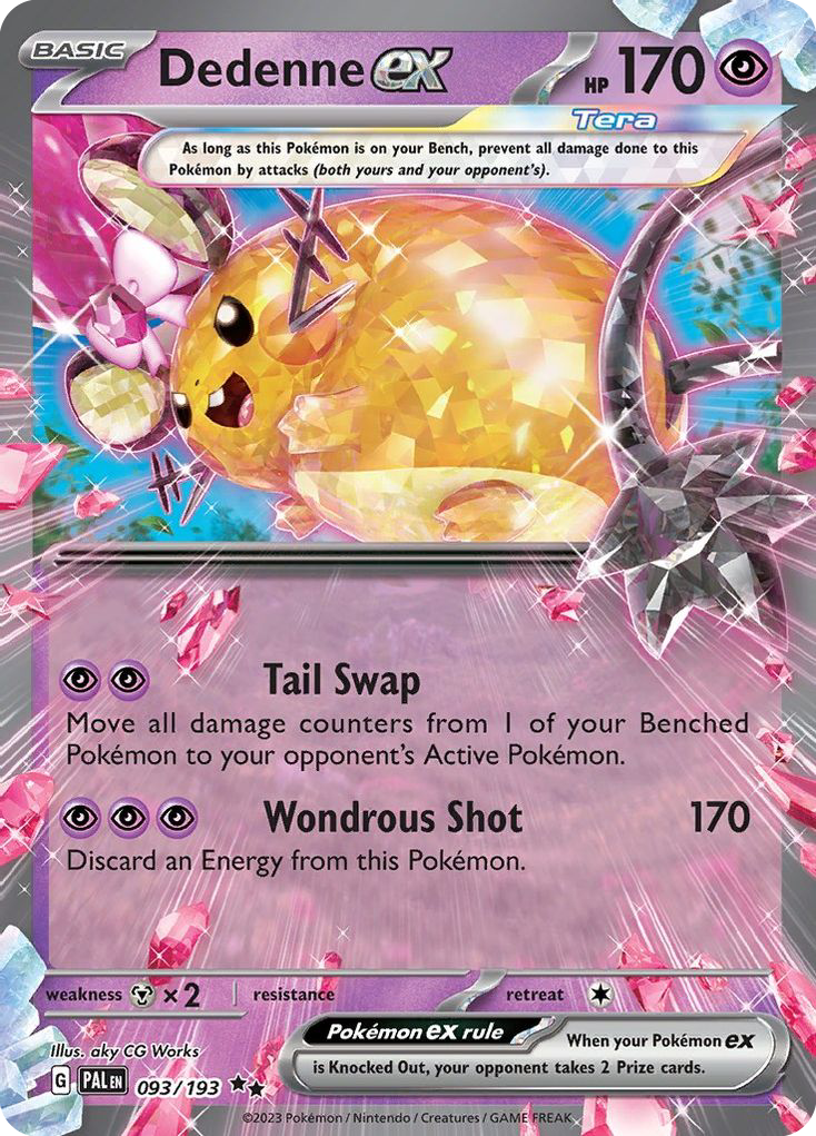 Paldea Evolved Dedenne EX #93/193
