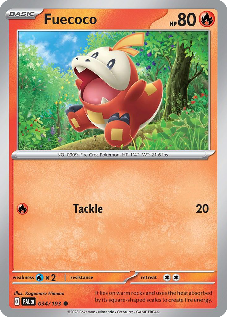 Paldea Evolved Fuecoco #34/193 – Kaartenverzamelen.nl