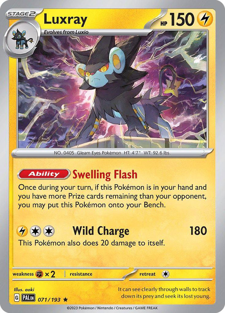 Paldea Evolved Holo Luxray #71/193